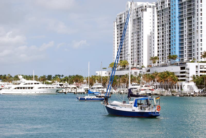 Marina and Condo Complex stock photo. Image of architecture 18200516