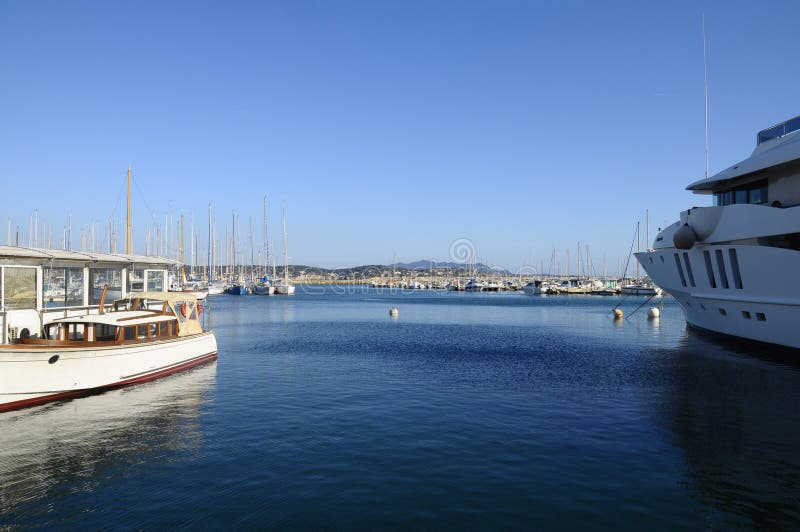 Marina de Bandol dans les Frances photos libres de droits Marina de Bandol dans les Frances photos libres de droits