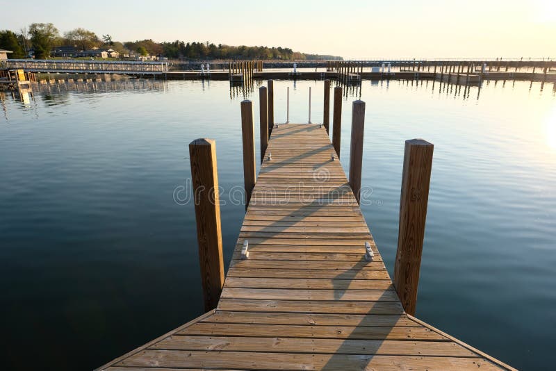 Marina on Lake Huron at Port Austin Stock Image Image of summer