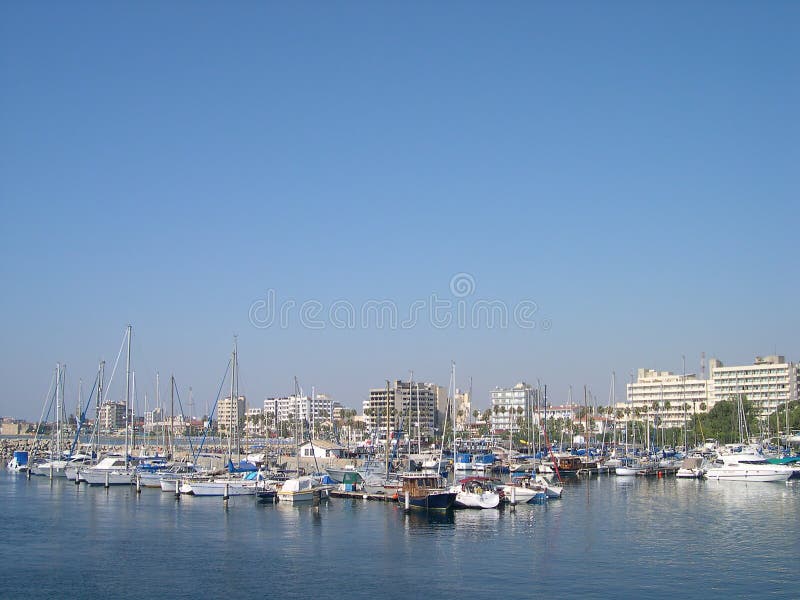 Marina in Larnaca, Cyprus