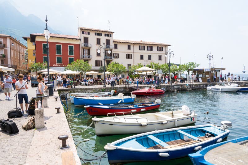 Marina of Malcesine at Lake Garda