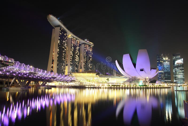 Marina podpalani piaski Singapore zdjęcia royalty free