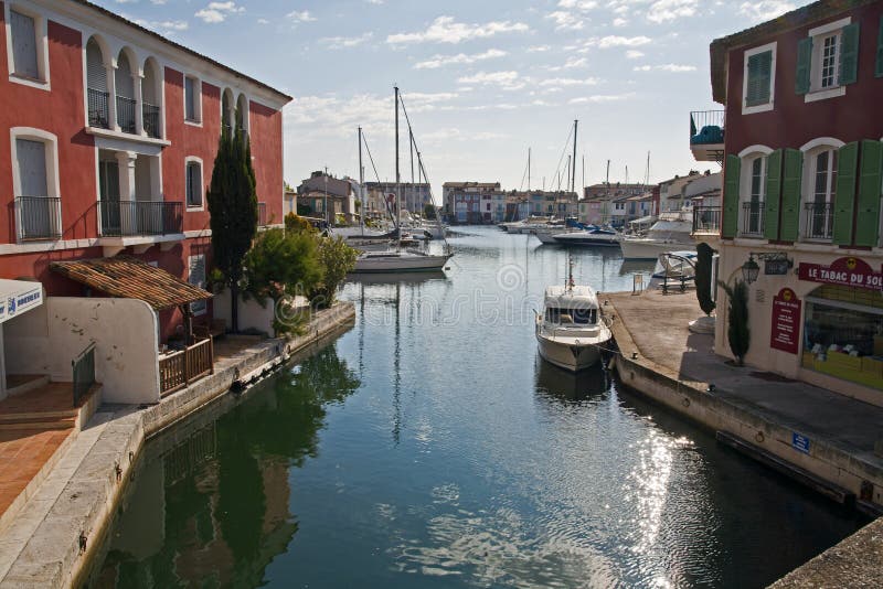 Marina at Port Grimaud editorial stock photo. Image of travel - 117029083