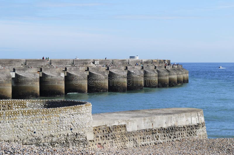 Marina Sea Wall at Brighton. England Stock Photo Image of wall