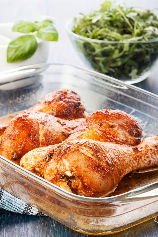 Marinated Chicken Drumsticks Stock Photo Image of slice, meal 35733528