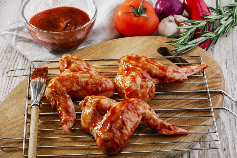 Marinated Chicken Wings Raw Stock Image Image of marinade, dish 41154565
