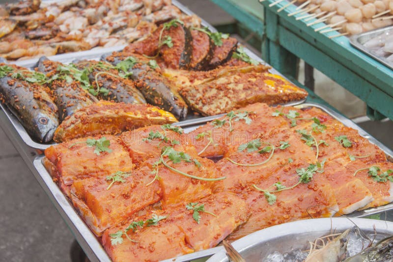 Marinated fish stock image. Image of marinated, smoked 49617615