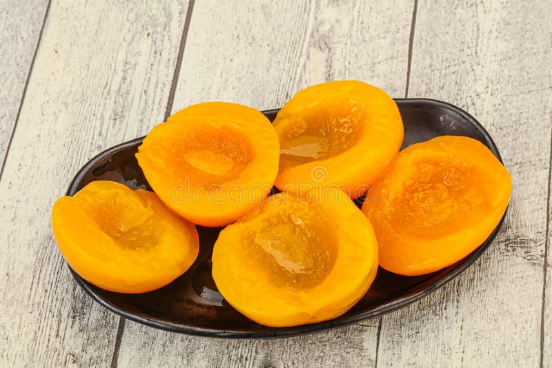 Marinated Peaches Fruit in the Bowl Stock Photo Image of gourmet