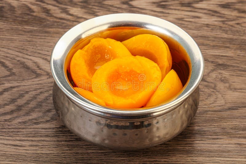 Marinated Peaches Fruit in the Bowl Stock Photo Image of sweet