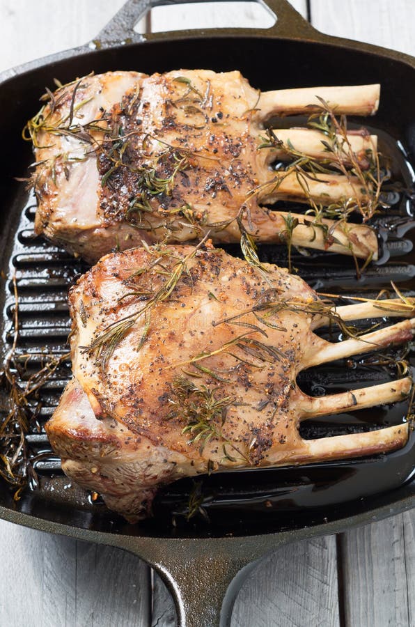 Marinated Rack of Lamb on Grill Stock Photo Image of delicacy, dinner