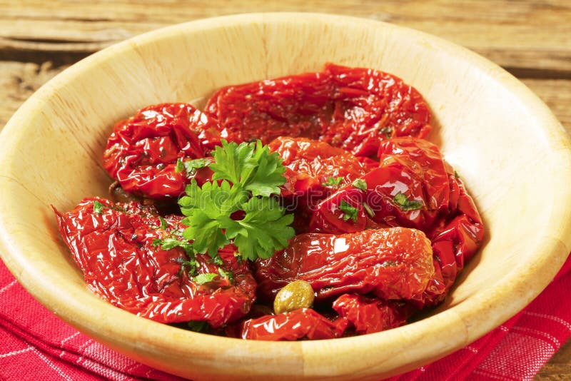 Marinated sun dried tomatoes