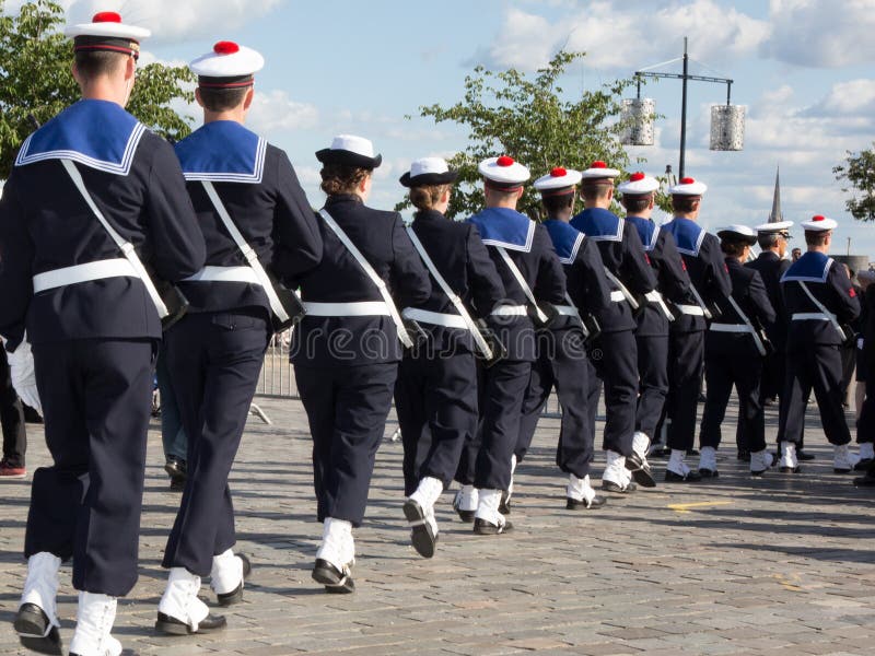Marine Corps Military Parade, in a Uniform with Hat Editorial Photography Image of navy