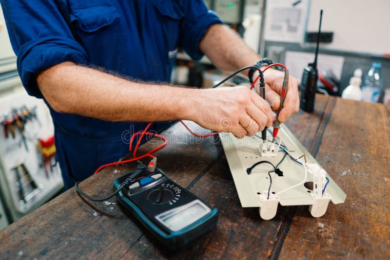 Marine Electrical Engineer Officer in Engine Control Room ECR. he Works