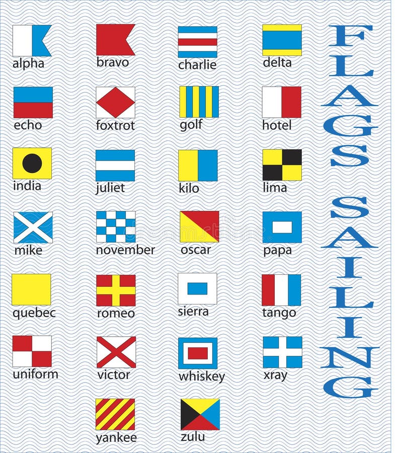 International Maritime Signal Flags/eps Stock Vector Illustration of