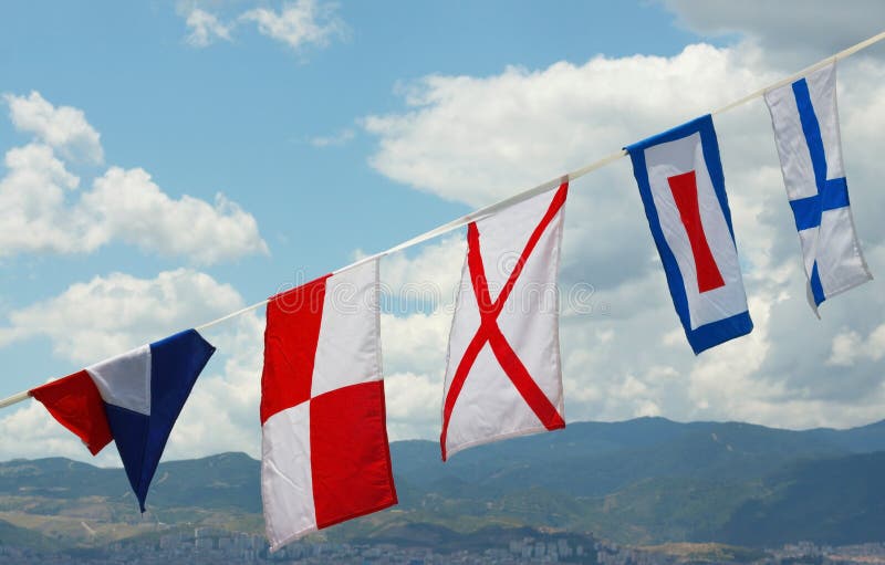 Marine flags 1 stock photo. Image of signal, izmir, communication