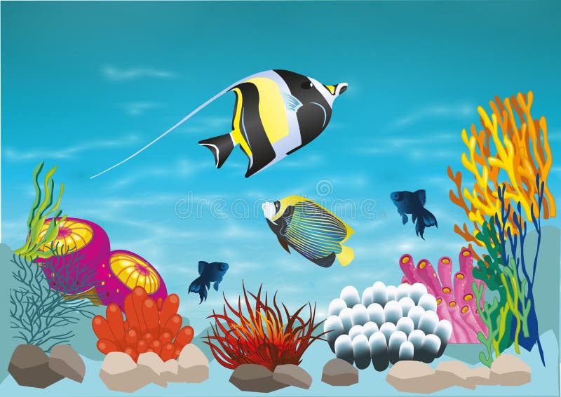 Marine life royalty free illustration