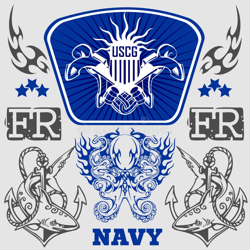 MARINE Militair Ontwerp - vectorillustratie stock illustratie MARINE Militair Ontwerp - vectorillustratie stock illustratie