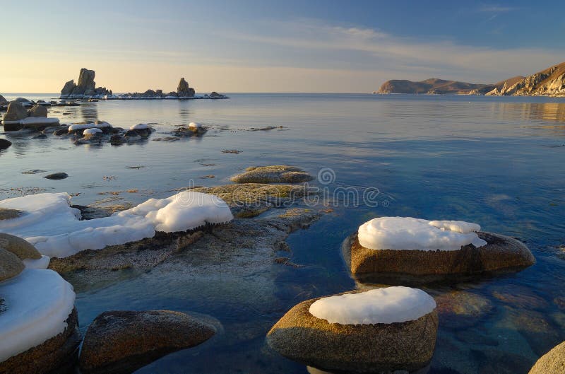 Marine morning landscape.