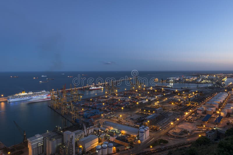 Marine port in Barcelona royalty free stock photography Marine port in Barcelona royalty free stock photography