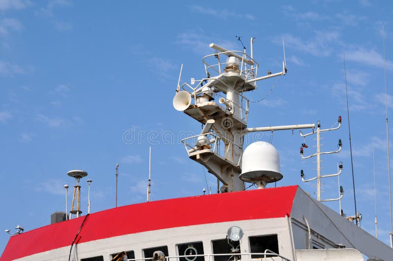 Marine radar stock image. Image of part, industry, locator 26280783