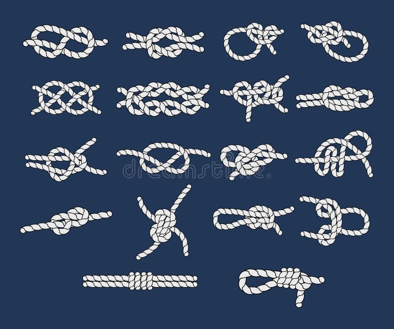 Marine Rope and Nautical Knot, Cord Borders, Nautical Loop Vector Stock  Vector - Illustration of naval, figure: 155812121