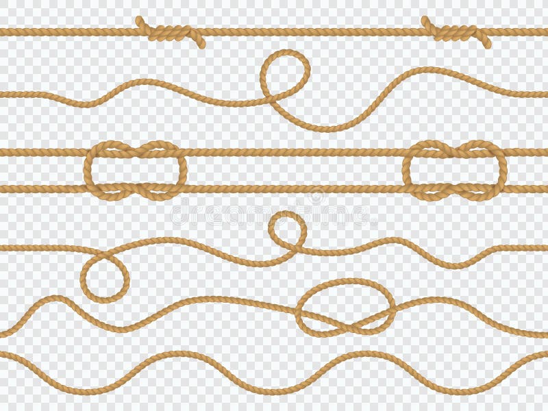 Marine rope seamless. Pattern nautical knot, straight cord marine twine sailing ropes ornament wallpaper template