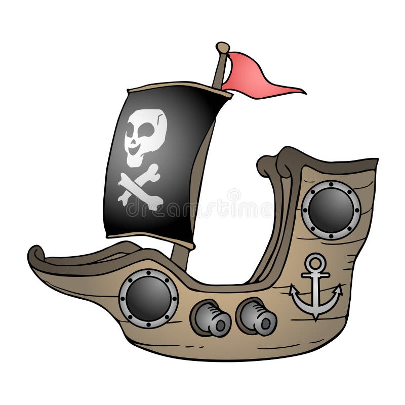 Marine ship illustration royalty free illustration