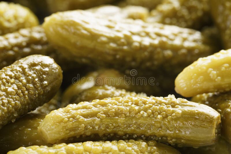Marinerat cornichonsmakroskott arkivbild Marinerat cornichonsmakroskott arkivbild