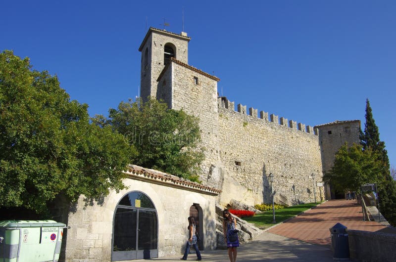 marino san guaita замока стоковые изображения marino san guaita замока стоковые изображения