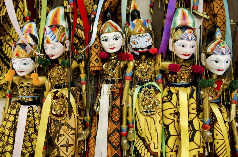 Marionnettes traditionnelles dans bali Indonésie image stock Marionnettes traditionnelles dans bali Indonésie image stock