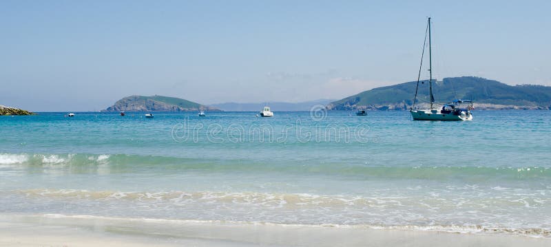 Maritimt landskap av Galicia royaltyfria bilder Maritimt landskap av Galicia royaltyfria bilder
