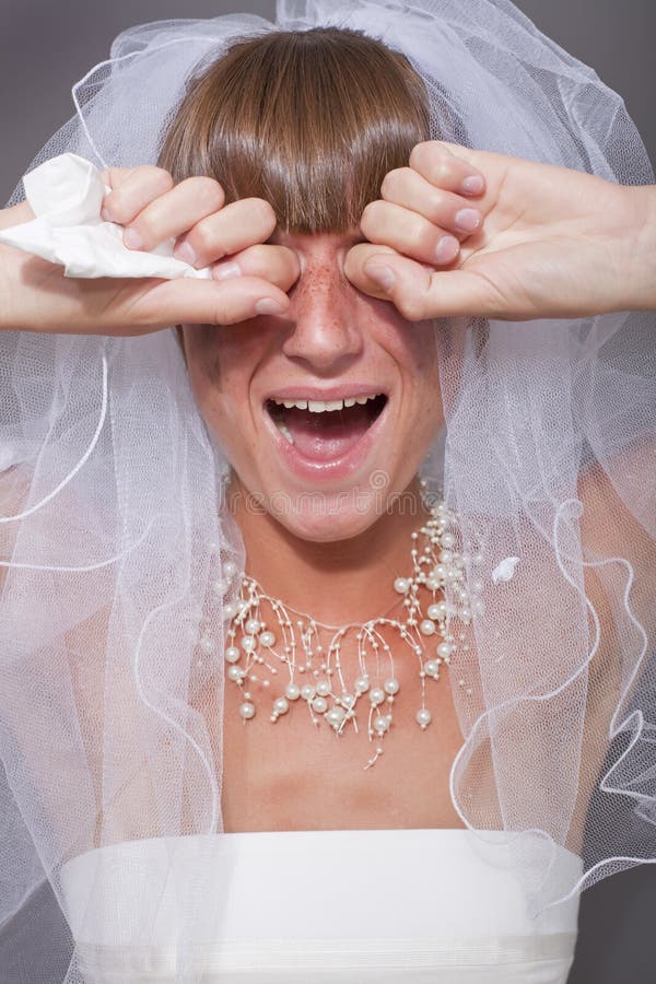Mariée pleurante image stock Mariée pleurante image stock