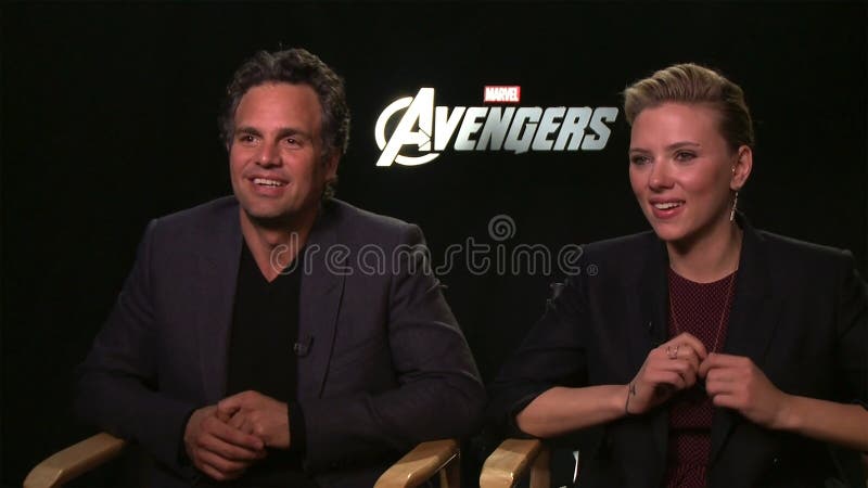 Mark Ruffalo & Scarlett Johansson royaltyfri fotografi Mark Ruffalo & Scarlett Johansson royaltyfri fotografi