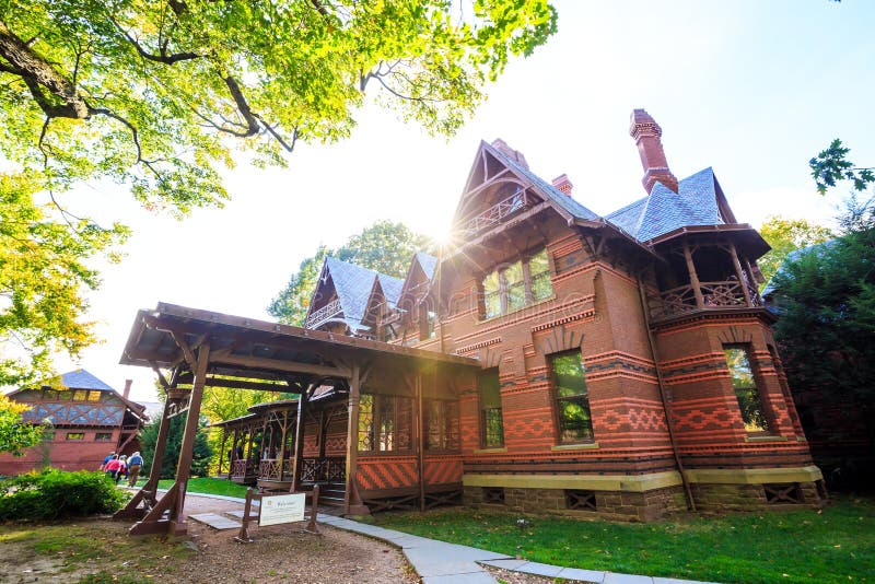 Mark Twain House e o museu imagens de stock Mark Twain House e o museu imagens de stock