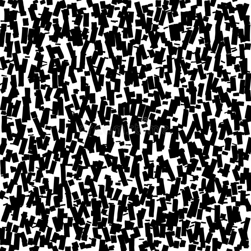 Marker Stripes Pattern in Black and White Stock Illustration