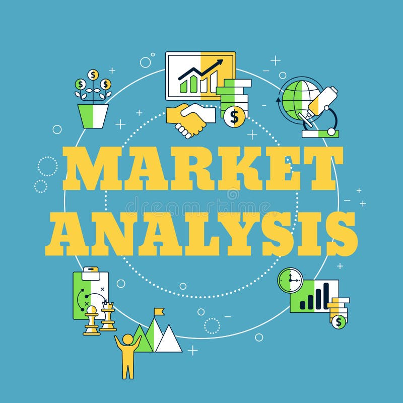 Market Analysis Vector Concept Stock Vector - Illustration of graph ...