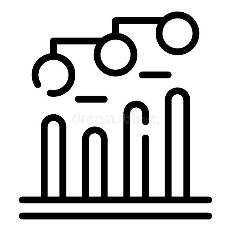Market Chart Icon, Outline Style Stock Vector - Illustration of design ...