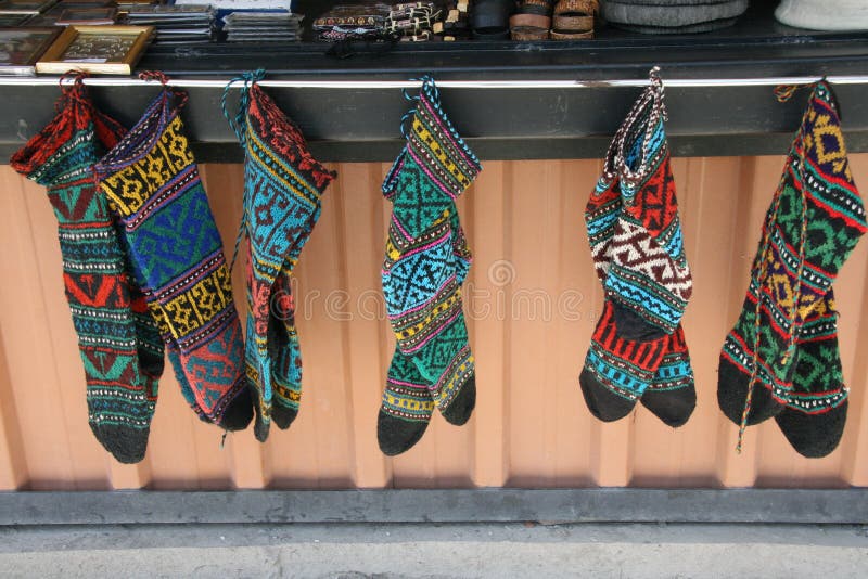 Market of the Georgian clothes