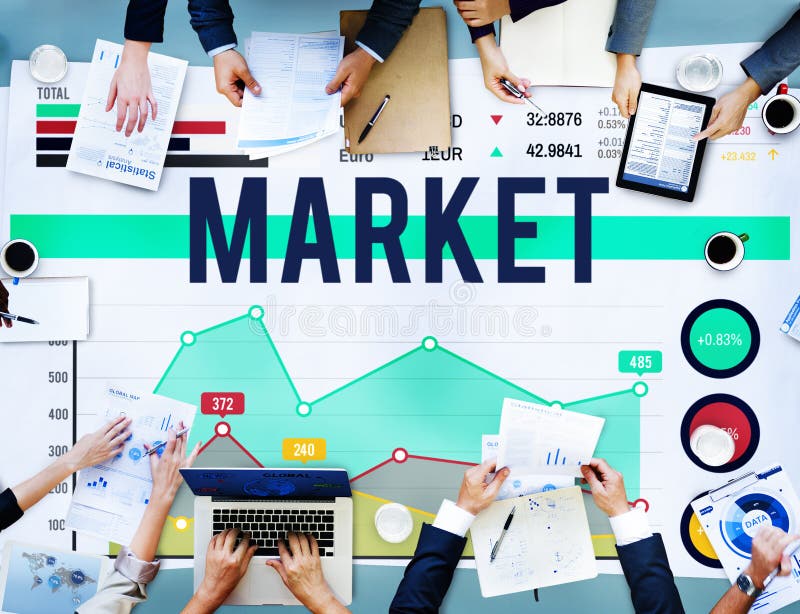 Market Marketing Data Analysis Consumer Concept stock photography