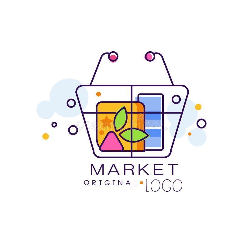 Market Original Logo, Sale Badge, Design Element for Shop, Sale Banner ...