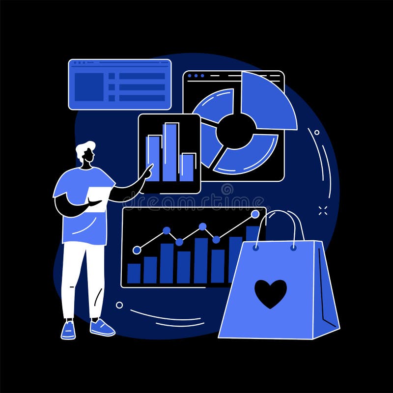 Market research studies abstract concept vector illustration. vector illustration