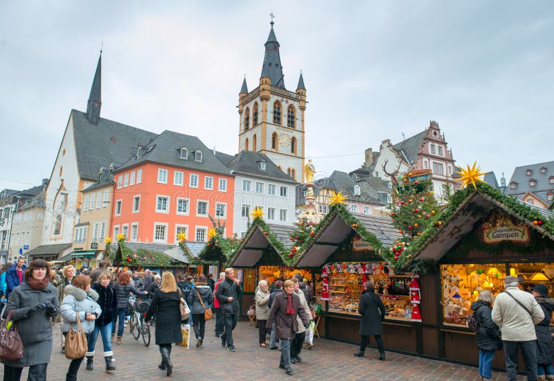 Market square on Christmas eve