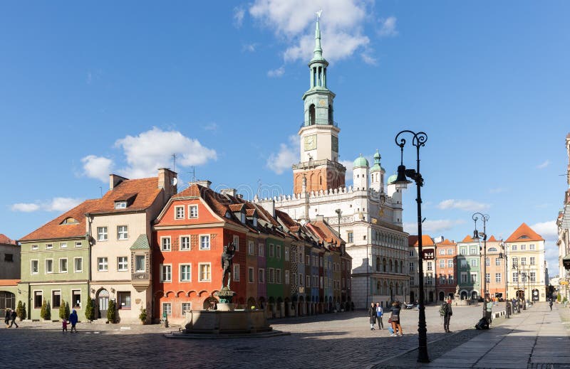 Market Square of Poznan, Poland Editorial Stock Image - Image of ...