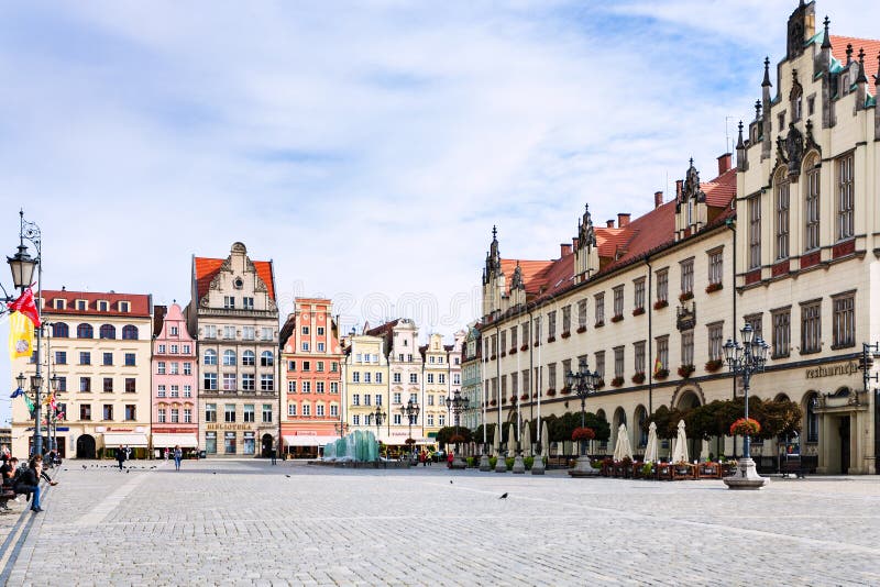 Market Square Rynek in Wroclaw City in Autumn Editorial Photo - Image ...