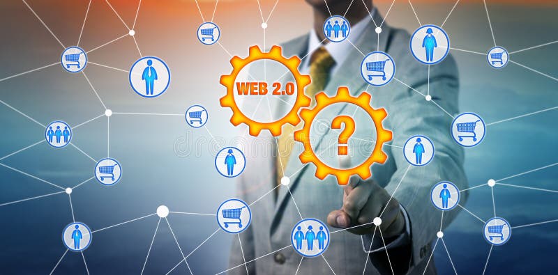 Marketer Searching For Social Commerce Solution stock image