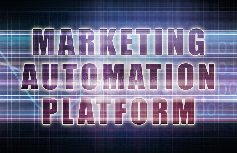 Marketing Automation Platform stock illustration Marketing Automation Platform stock illustration