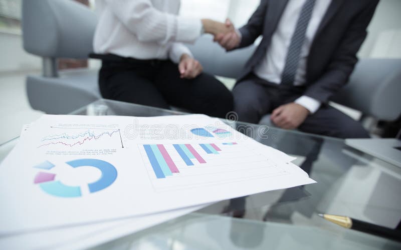 Marketing chart on the desktop. business background stock photography Marketing chart on the desktop. business background stock photography