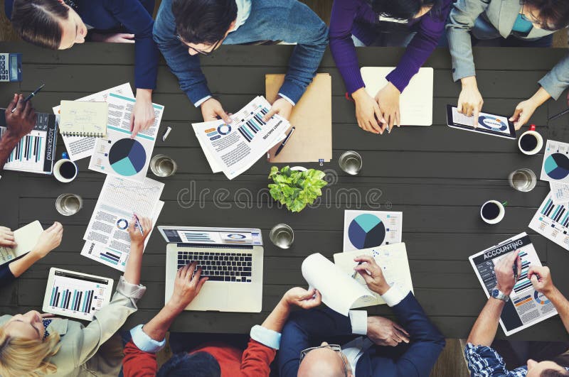 Marketing Commercieel van de Analyseboekhouding Vergaderingsconcept royalty-vrije stock afbeelding Marketing Commercieel van de Analyseboekhouding Vergaderingsconcept royalty-vrije stock afbeelding