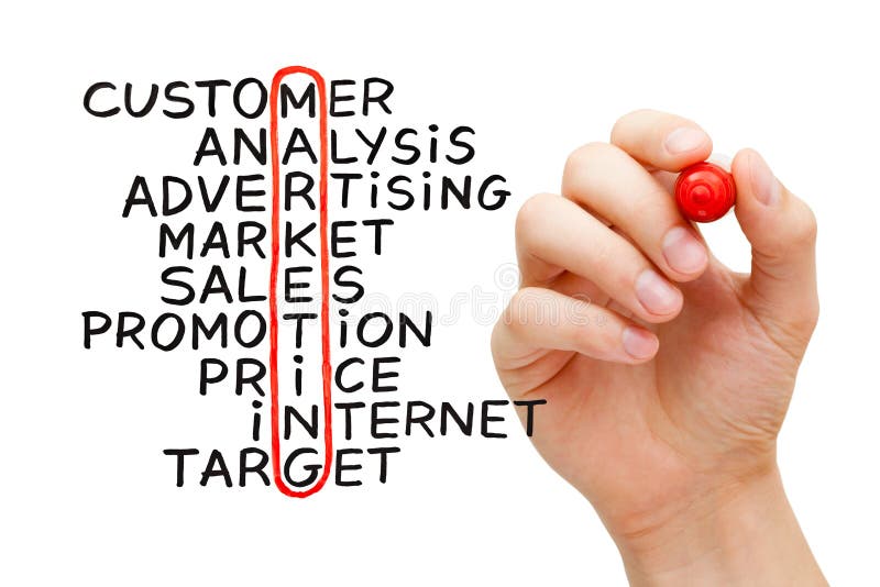 Marketing Crossword Concept stock photography Marketing Crossword Concept stock photography