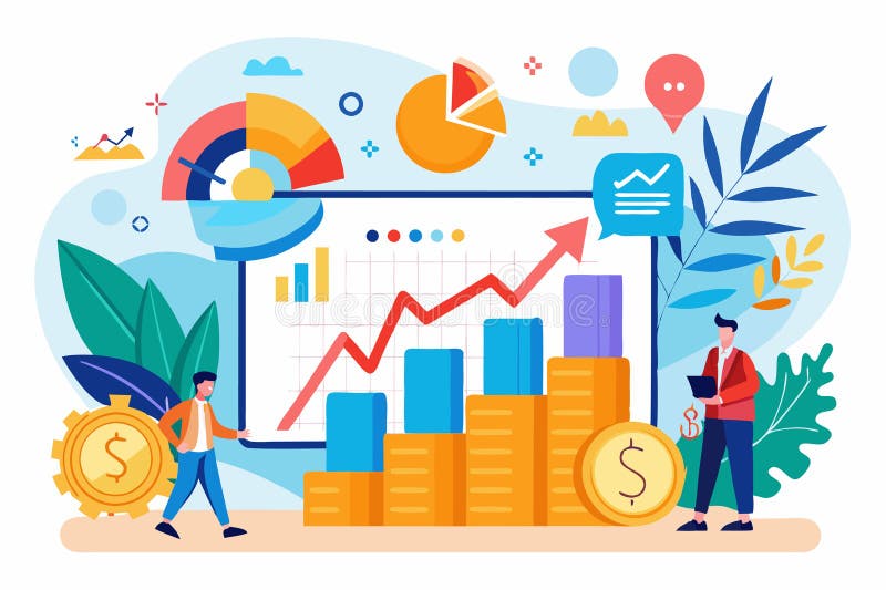 Marketing Investment Effectiveness Chart Illustrating Growth Trends and